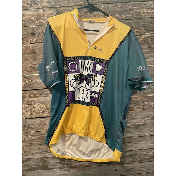Mens Cycling Jersey PMC 192 Miles M/L Sturbridge Provincetown Boston Mass - Picture 1 of 13
